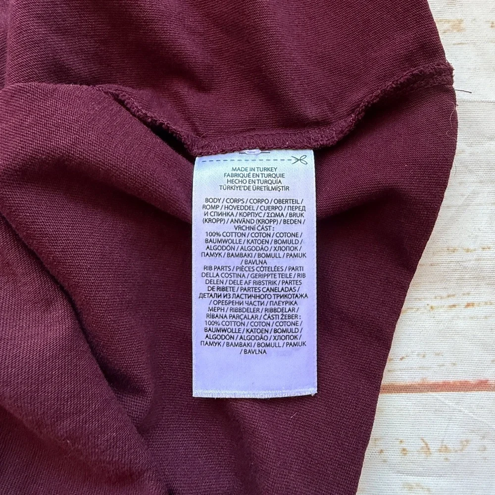 Polo Ralph‎ Lauren Bear Long Sleeve Shirt | Kids Large 14/16 | Burgundy Unis